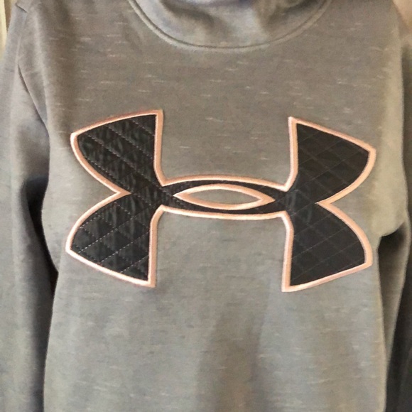 UNDER ARMOUR Big Logo Fleece Hoodie Sweatshirt Sweater Size Small - Picture 2 of 8